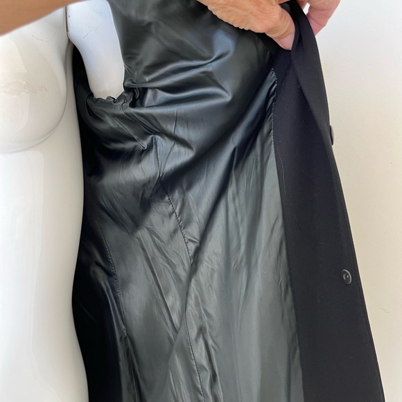 VINTAGE! 90’s JEAN PAUL GAULTIER FEMME Black Fitted Blazer w/ Leather Sleeves - Picture 10 of 11